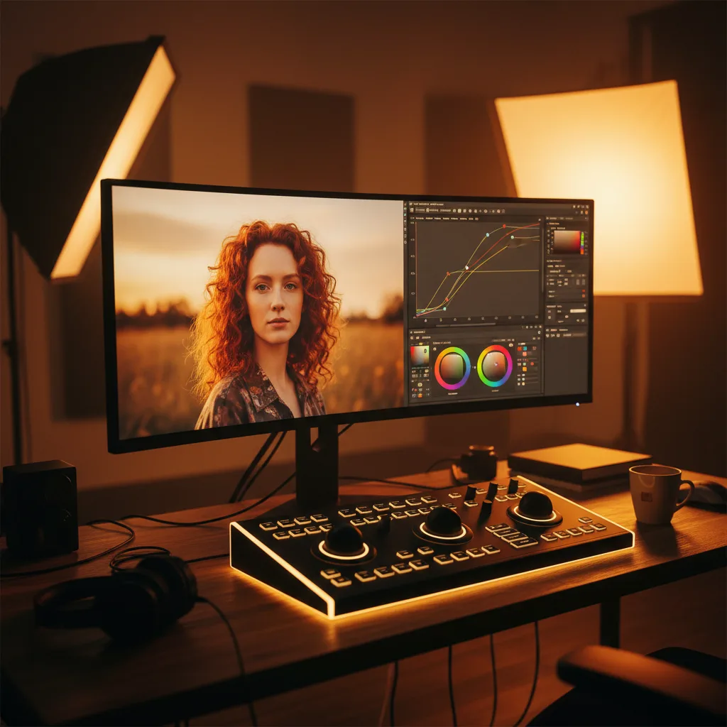 Photoshop Curves adjustment panel showing an S-curve on a portrait photograph